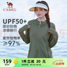 骆驼（CAMEL）防晒衣女士运动连帽休闲夏季薄外套 J23BASLX001A 湖茶绿 XXL 实拍图