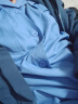 锦万泽 夏季工作服男女夏装薄款长袖套装工人劳保服车间工厂服定制 蓝色夏季短袖上衣 175 实拍图
