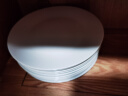 陶相惠陶瓷大盘子纯白自助餐盘10只装10寸家用釉下彩菜盘果盘简约饺子盘 实拍图