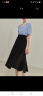 范思蓝恩22FS2036法式分割鱼尾半身裙女夏季新款A字高腰伞裙 黑色 XL 晒单实拍图