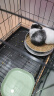 JHHUIYA(配脚垫)兔子笼子家用加密室内养兔专用大号自动清粪宠物兔窝兔笼 黑色50*32*38cm不加密版（不带脚垫） 晒单实拍图