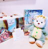 莉娜熊（TeddyTales）小熊玩偶毛绒玩具泰迪手作熊公仔娃娃生日礼物送女生 恐龙中奶白 搭配短毛崽崽 礼盒装 实拍图