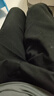 罗蒙（ROMON）休闲裤男夏季韩版裤子男士直筒宽松商务百搭男裤 黑色 30 实拍图
