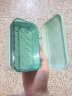 畅印创意翻盖肥皂盒简约透明塑料沥水盒家用宿舍皂盒卫生间阳台香皂盒 蓝色 晒单实拍图