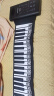 特伦斯手卷钢琴便携式88键专业版加厚编曲键盘成人儿童 61键黑色标准版 实拍图