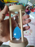 多浩通3/5/10/15/30分钟木质沙漏计时器儿童生日礼物吃饭写作业计时器 30分钟蓝沙 实拍图