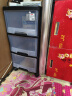 JEKO&JEKO抽屉式收纳柜床头柜置物柜玩具储物柜夹缝柜五斗柜收纳箱 三层 实拍图