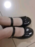 意尔康女童皮鞋夏季儿童皮鞋公主鞋亮面黑皮鞋防滑小皮鞋表演鞋黑色33 实拍图