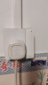 西门子（SIEMENS）开关插座面板 厨卫电器墙壁86型插座 致典系列雅白色 10A三孔插座带开关 实拍图