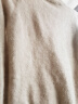 帕什【23新款新色】半高领羊绒衫女100山羊绒百搭针织打底毛衣女ps-02 无染色米驼 XL(125-135斤) 实拍图
