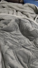 京东京造 三层加厚仿羊羔绒毛毯盖毯 加绒秋冬保暖款 摩登灰 150*200cm 实拍图