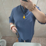稻草人打坐禅修居士服男中式佛系禅意套装亚麻道服女中国风定制唐装茶服 藏青色一套 4XL 170-190斤 晒单实拍图