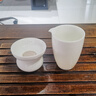 元兮 高档德化白瓷茶漏公道杯套装全瓷过滤 羊脂玉滤茶器茶水分离网底座架 公道杯加茶漏一体大号陶瓷加厚 全瓷茶漏片+底座+公道杯（羊脂玉白瓷） 实拍图