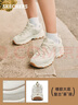 斯凯奇（Skechers）老爹鞋女士秋季休闲鞋运动鞋小白鞋厚底增高149807 乳白色/OFWT 37 实拍图