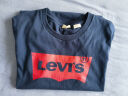 Levi's【全新升级】李维斯新版情侣同款短袖T恤logo印花 藏蓝色0002 M 实拍图