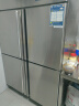 银都餐饮设备 商用冰箱 六门冰柜商用 厨房大容量冷藏柜 单温冷藏保鲜柜 立式冷冻柜大冰箱 四门双温-上冷冻-15℃ 双压缩机 商用后厨冰箱 实拍图