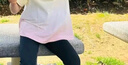 笛莎童装儿童女童短袖2024夏装新款儿童多巴胺夏日透气短T恤 多巴胺渐变粉防晒短T 120 实拍图