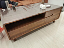富凯上诺实木电视柜客厅家用茶几小型现代简约新中式胡桃色卧室电视机柜 【实木胡桃色】茶几120CM 实拍图