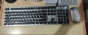 前行者（EWEADN）TK100朋克机械键盘电竞游戏有线台式电脑笔记本外接办公打字复古外设吃鸡 黑色混光青轴 实拍图