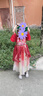 安妮优儿女童汉服国风超仙夏季连衣裙女孩2025新款短袖裙子儿童 红色 130 实拍图