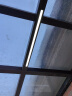 广飞玻璃阳光房专用灯长条形超薄阳台灯吸顶灯庭院雨棚屋檐超亮长条灯 曜石黑/80厘米 白光6000K 实拍图