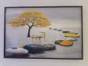 墨派餐厅装饰画现代简约饭厅横幅挂画轻奢饭厅背景墙厨房壁画免打孔 福禄生财 60*40cm【晶瓷】 实拍图