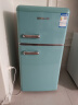 德姆勒（DEMULLER）118升复古冰箱小型大容量家用租房宿舍电冰箱 化妆品网红高颜值双门冰箱冷藏冷冻节能静音 118升【蒂芙尼蓝】上冷冻下冷藏 实拍图