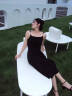 圣保美黑色吊带连衣裙夏季2024新款女装显瘦高级感气质赫本风长裙子夏天 黑色 S码 晒单实拍图