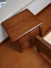 优卡吉胡桃木实木床新中式1.5/1.8米双人床主卧家668# 1.8米框架床+柜*2 实拍图