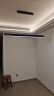 雷士（NVC）一字餐厅吊灯智能高显指吸顶吊灯现代简约长条餐桌灯灯饰灯具亦云 黑色48瓦1.2米高显  推荐1.4米及以上长桌 实拍图