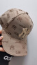 2024新款刺绣帽子男女通用韩版潮时尚鸭舌帽硬顶有型潮牌棒球帽 卡其色 晒单实拍图