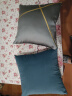 La Torretta 抱枕靠垫 办公室腰枕靠枕床头简约可拆洗提花刺绣沙发垫 灰 实拍图