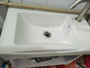 久勒（JIOOLER）挂墙式洗手盆小户型卫生间洗脸盆阳台洗手盆不锈钢支架洗手盆陶瓷 6040双层支架盆+下水 实拍图