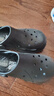 斯凯奇（Skechers）洞洞鞋夏季厚底沙滩凉鞋女外穿高级感包头踩屎感多巴胺泡泡鞋 黑色/BBK 38 尺码偏大，建议选小一码 实拍图