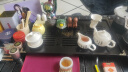 聚森【销量10万+】聚森整套功夫茶具套装茶盘茶台道杯盖碗自动四合一 幽雅清香+唐诗白瓷+半自动电器 实拍图