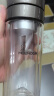 希诺双层玻璃杯家用办公水杯女高颜值过滤泡茶杯子XN-9506粉色 300mL 晒单实拍图