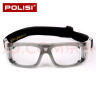 POLISI 专业篮球眼镜 男女运动护目镜 篮球足球近视眼镜 运动护具装备防雾抗冲击 灰色 配1.61非球面镜片（配0-800度） 实拍图