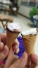 可爱多和路雪 迷你可爱多甜筒 蓝莓草莓口味冰淇淋 20g*10支 雪糕 实拍图