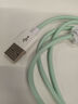 能适苹果充电线2.4A快充数据线适用iPhone14/13ProMax/12/11/X/XR/8/7/6手机ipad平板车载编织线1米绿 实拍图