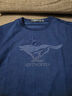 七匹狼短袖T恤男士夏季冰爽凉感舒弹棉LOGO印花打底衫圆领短T男装上衣 102(深蓝) M (165) 84A 实拍图