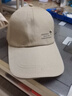 吻过 帽子鸭舌帽春夏季新款男士棒球帽遮阳防晒透气女士休闲帽钓鱼加长帽檐潮 深米色 可调节 实拍图