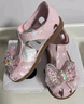 百丽童鞋夏女童凉鞋儿童时尚公主水晶鞋宝宝包头学步鞋 粉色27码 实拍图