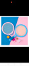马丁兄弟 儿童羽毛球拍玩具户外运动网球拍玩具男女孩2拍+3球 生日礼物 实拍图
