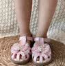 百丽童鞋夏女童凉鞋儿童时尚公主水晶鞋宝宝包头学步鞋 粉色27码 实拍图