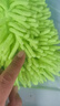 小亿洗车手套雪尼尔珊瑚虫毛绒加厚汽车抹布双面擦车手套洗车清洁工具 雪尼尔洗车手套（荧光绿）单只 实拍图