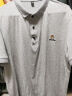 皮尔卡丹短袖T恤男棉夏季翻领polo体恤衫上衣服男士短袖男装t恤打底衫 177浅灰 2XL （140-155斤） 实拍图