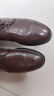 奥康（Aokang）男鞋牛皮皮鞋男士商务正装圆头系带低帮鞋子 棕色（偏大一码） 40 实拍图