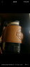 ZIPPO 玻璃水杯男带吸管杯子便携咖啡杯美式复古高颜值耐热泡茶杯 茶色 340ml 实拍图