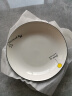 尚行知是 小太阳北欧西餐盘碟子创意陶瓷餐具盘牛排甜品盘家用菜盘早餐盘 圆盘-太阳图案 1个 8英寸 实拍图