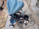 Babyjoey 英国儿童三轮脚踏车折叠宝宝1-3-5岁手推车自行车骑士荣誉蓝 实拍图
